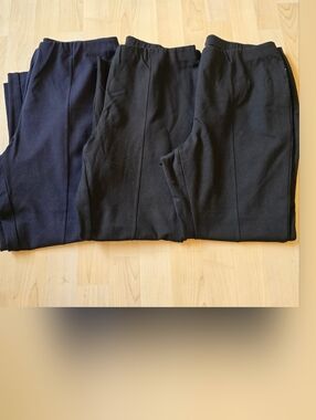 J.Jill Ponte Legging 2 Black 1 Navy Size Large Petite